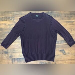 WORTH NEW YORK Women's Small top Plum 3/4 Sleeve